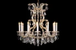Louis Baroque kroonluchter 12 lichts (kristal/goud) - Ø94x99cm